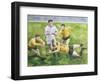 Rugby Match: England v Australia in the World Cup Final, 1991, Will Carling Being Tackled-Gareth Lloyd Ball-Framed Premium Giclee Print
