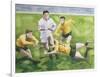 Rugby Match: England v Australia in the World Cup Final, 1991, Will Carling Being Tackled-Gareth Lloyd Ball-Framed Giclee Print