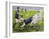 Rugby Match: England v New Zealand in the World Cup, 1991, Rory Underwood Being Tackled-Gareth Lloyd Ball-Framed Giclee Print