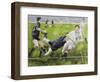 Rugby Match: England v New Zealand in the World Cup, 1991, Rory Underwood Being Tackled-Gareth Lloyd Ball-Framed Giclee Print