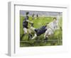 Rugby Match: England v New Zealand in the World Cup, 1991, Rory Underwood Being Tackled-Gareth Lloyd Ball-Framed Giclee Print