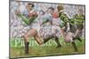 Rugby Match: Harlequins v Northampton, 1992-Gareth Lloyd Ball-Mounted Premium Giclee Print