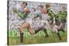 Rugby Match: Harlequins v Northampton, 1992-Gareth Lloyd Ball-Stretched Canvas