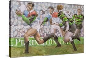 Rugby Match: Harlequins v Northampton, 1992-Gareth Lloyd Ball-Stretched Canvas