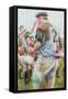 Rugby Match: Harlequins v Northampton, Brian Moore at the Line Out, 1992-Gareth Lloyd Ball-Framed Stretched Canvas