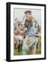 Rugby Match: Harlequins v Northampton, Brian Moore at the Line Out, 1992-Gareth Lloyd Ball-Framed Giclee Print