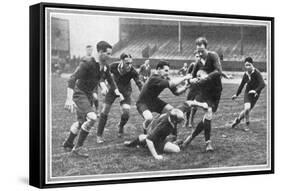 Rugby Match Middlesex-null-Framed Stretched Canvas