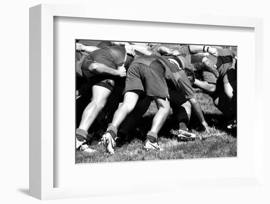 Rugby Match-Friday-Framed Photographic Print