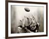 Rugby Player in Action, Paris, France-null-Framed Photographic Print