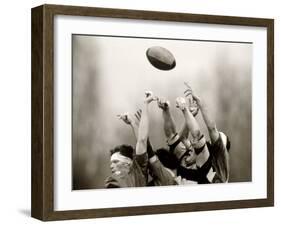 Rugby Player in Action, Paris, France-null-Framed Photographic Print