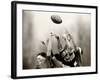 Rugby Player in Action, Paris, France-null-Framed Photographic Print