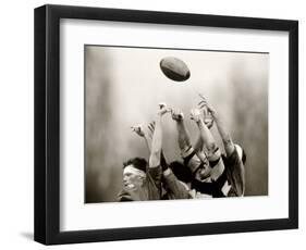 Rugby Player in Action, Paris, France-null-Framed Photographic Print