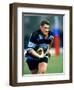 Rugby Player in Action, Paris, France-Paul Sutton-Framed Photographic Print