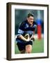 Rugby Player in Action, Paris, France-Paul Sutton-Framed Photographic Print
