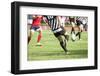 Rugby Player Kicking the Oval Ball-melis-Framed Photographic Print