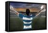 Rugby Player-Beto Chagas-Framed Stretched Canvas