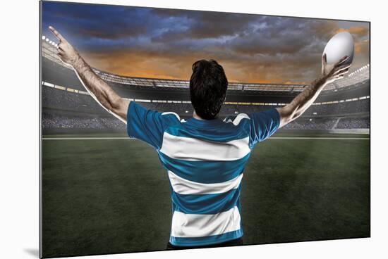 Rugby Player-Beto Chagas-Mounted Photographic Print