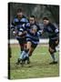 Rugby Players in Action, Paris, France-Paul Sutton-Stretched Canvas