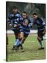 Rugby Players in Action, Paris, France-Paul Sutton-Stretched Canvas