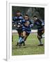 Rugby Players in Action, Paris, France-Paul Sutton-Framed Photographic Print