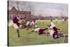 Rugby Try Scored 1897-Ernest Prater-Stretched Canvas