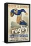 Rugby-null-Framed Stretched Canvas