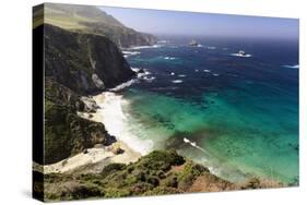 Rugged Big Sur Coastline at Ruocky Creek, California-George Oze-Stretched Canvas