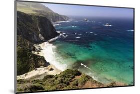 Rugged Big Sur Coastline at Ruocky Creek, California-George Oze-Mounted Photographic Print