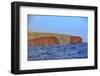 Rugged cliffs and shoreline on the South Shore of Lanai, Kaunoe'U, Hawaii, USA-Stuart Westmorland-Framed Photographic Print