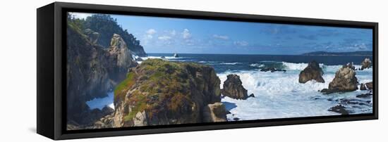 Rugged Coast in Point Lobos State Park, CAlifornia-Anna Miller-Framed Stretched Canvas