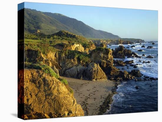 Rugged Coastline at Big Sur-James Randklev-Stretched Canvas