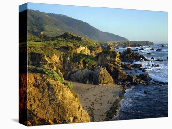 Rugged Coastline at Big Sur-James Randklev-Stretched Canvas