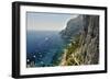 Rugged Coastline at Marina Piccola, Capri, Italy-George Oze-Framed Photographic Print