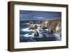 Rugged Coastline Being Pounded by Waves on the West Coast of Lewis at Mangersta-Lee Frost-Framed Photographic Print