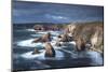 Rugged Coastline Being Pounded by Waves on the West Coast of Lewis at Mangersta-Lee Frost-Mounted Photographic Print