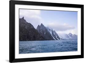 Rugged coastline of Elephant Island, South Shetland Islands, Antarctica, Polar Regions-Michael Runkel-Framed Photographic Print