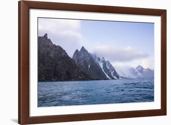 Rugged coastline of Elephant Island, South Shetland Islands, Antarctica, Polar Regions-Michael Runkel-Framed Photographic Print