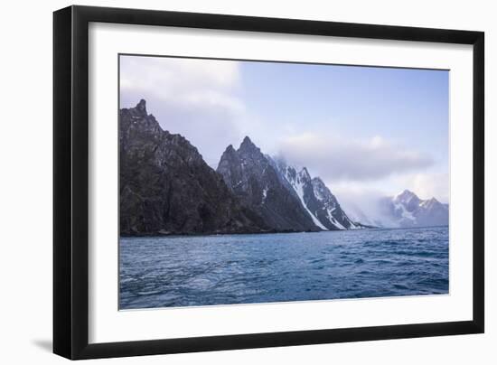 Rugged coastline of Elephant Island, South Shetland Islands, Antarctica, Polar Regions-Michael Runkel-Framed Photographic Print