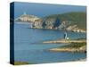 Rugged Coastline of Northern Corsica, Genoese Towers, Cap Corse, Corsica, France-Trish Drury-Stretched Canvas