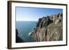 Rugged Cornish coastline near Land's End, westernmost part of British Isles, Cornwall, England-Alex Treadway-Framed Photographic Print