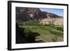 Rugged Landscapes and Green Patchwork Fields Near Shahr-E Zohak, Afghanistan, Asia-Alex Treadway-Framed Photographic Print