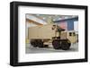 rugged laser beam Tactical Truck-null-Framed Art Print