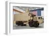 rugged laser beam Tactical Truck-null-Framed Art Print