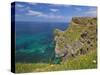 Rugged North Cornwall Coastline at Hell's Mouth Bay, Hudder Down, Cornwall, England-Neale Clark-Stretched Canvas