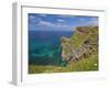 Rugged North Cornwall Coastline at Hell's Mouth Bay, Hudder Down, Cornwall, England-Neale Clark-Framed Photographic Print