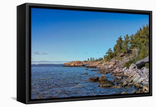 Rugged North Shore of Lake Superior, Ontario, Canada-null-Framed Stretched Canvas