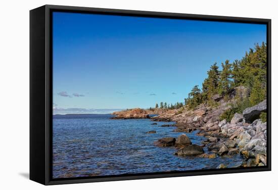 Rugged North Shore of Lake Superior, Ontario, Canada-null-Framed Stretched Canvas