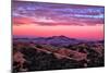 Rugged Red Skies Over Mount Diablo, Walnut Creek California-Vincent James-Mounted Photographic Print