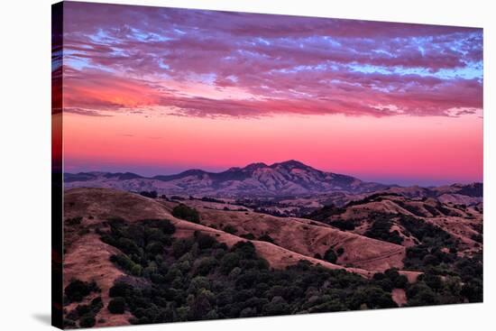 Rugged Red Skies Over Mount Diablo, Walnut Creek California-Vincent James-Stretched Canvas