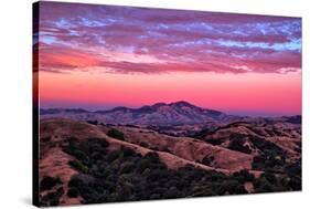 Rugged Red Skies Over Mount Diablo, Walnut Creek California-Vincent James-Stretched Canvas